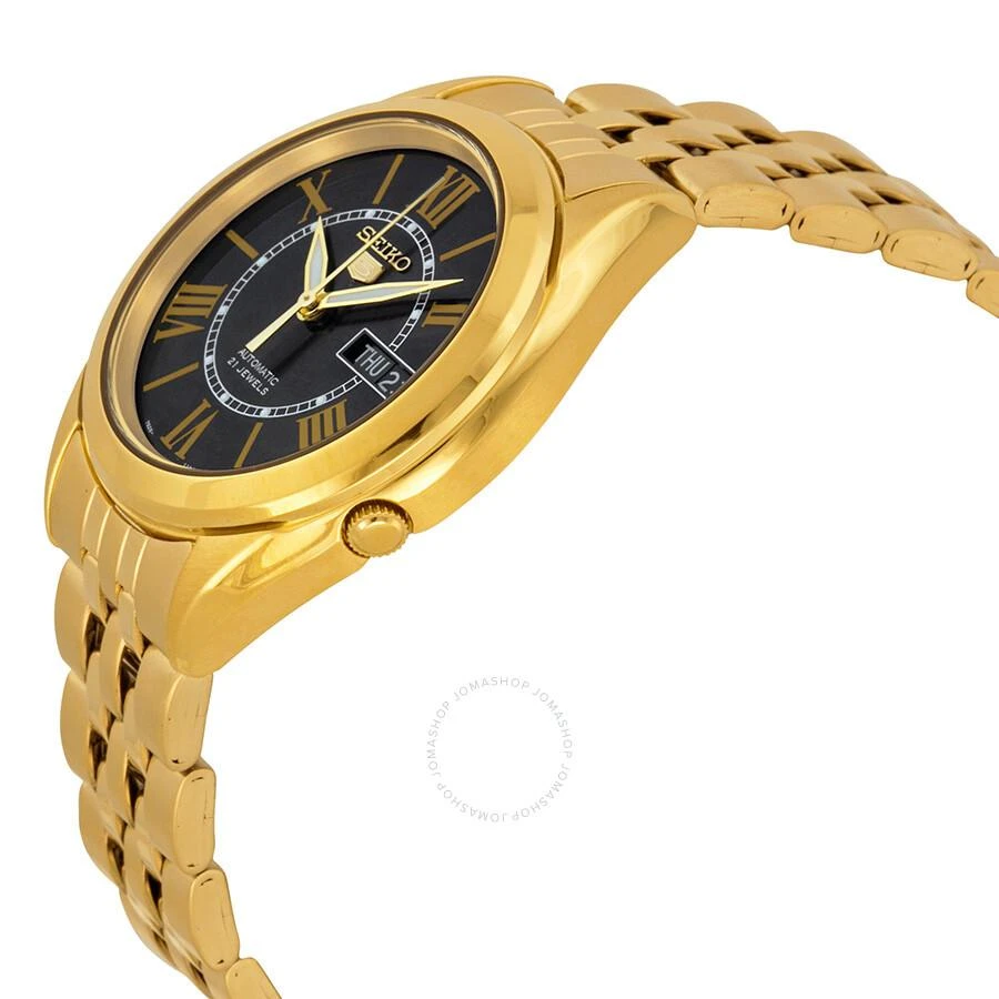 商品Seiko|5 Vintage Automatic Black Dial Yellow Gold-plated Men's Watch SNKL40,价格¥1141,第2张图片详细描述