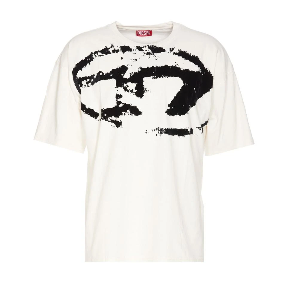 商品[国内直发] Diesel|【实际颜色米黄色】Diesel T-Boxt Logo Printed Crewneck T-Shirt,价格¥465,第1张图片