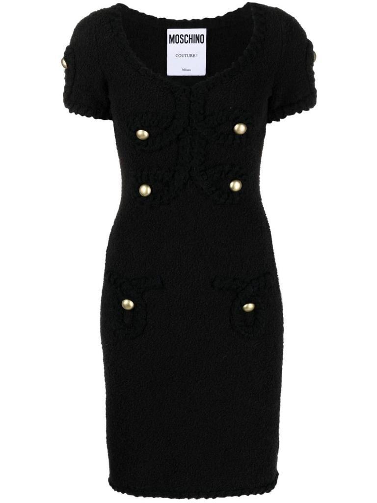 商品Moschino|Moschino Women's Black Other Materials Dress,价格¥6960,第1张图片