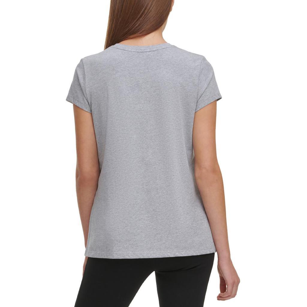 商品Calvin Klein|Calvin Klein Womens Embellished Crewneck T-Shirt,价格¥89-¥103,第4张图片详细描述