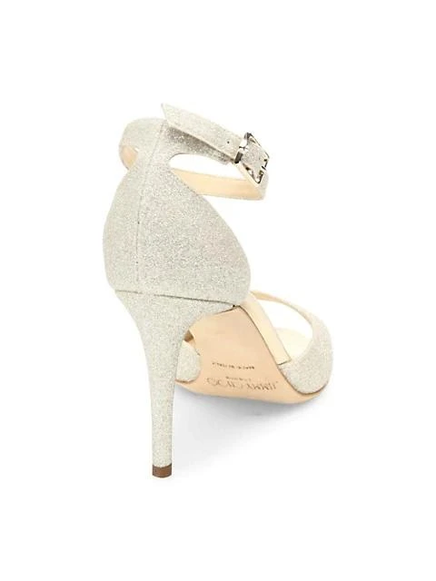 商品Jimmy Choo|Annie d'Orsay Ankle-Strap Glitter Sandals,价格¥5208,第3张图片详细描述