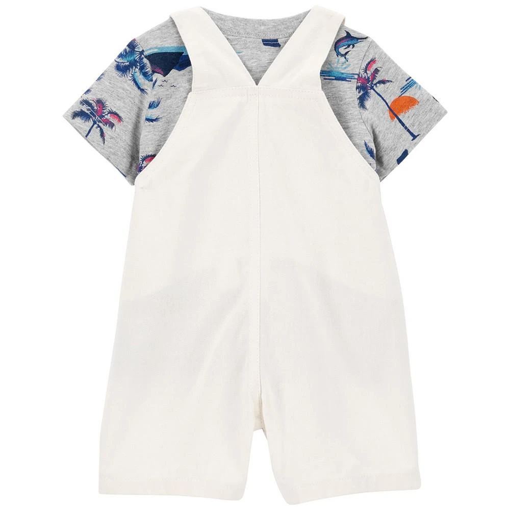 商品Carter's|Baby Boys Short Sleeved T Shirt and Shortall, 2 Piece Set,价格¥64,第2张图片详细描述