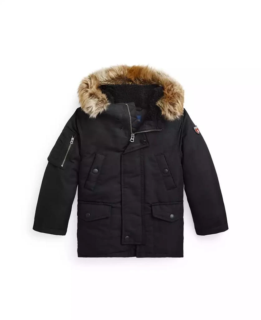 商品Ralph Lauren|Toddler and Little Boys Artificial-fur-Trim Down Parka Jacket,价格¥1368,第1张图片