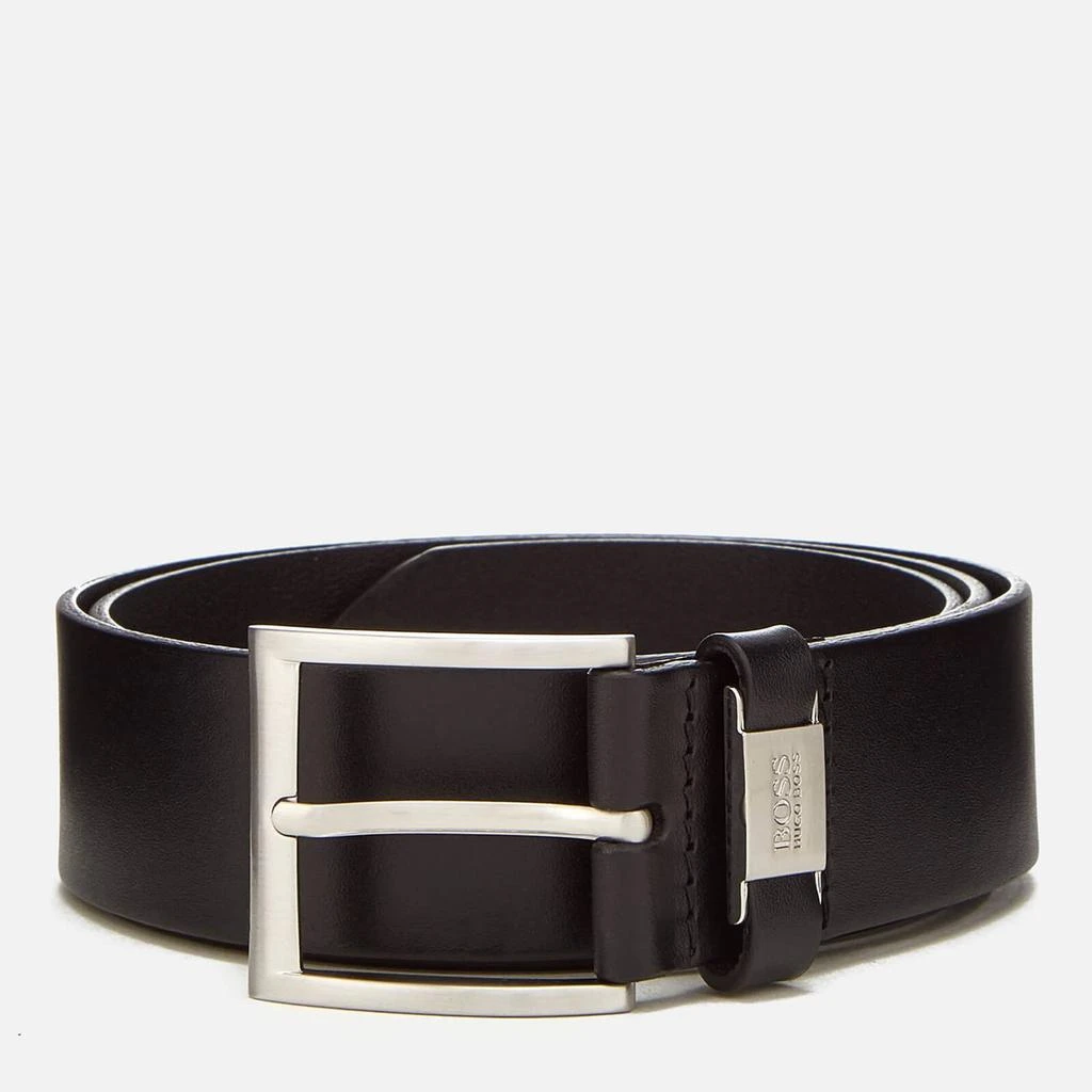 商品Hugo Boss|BOSS Men's Vegetable Tanned Leather Belt - Black,价格¥567,第1张图片