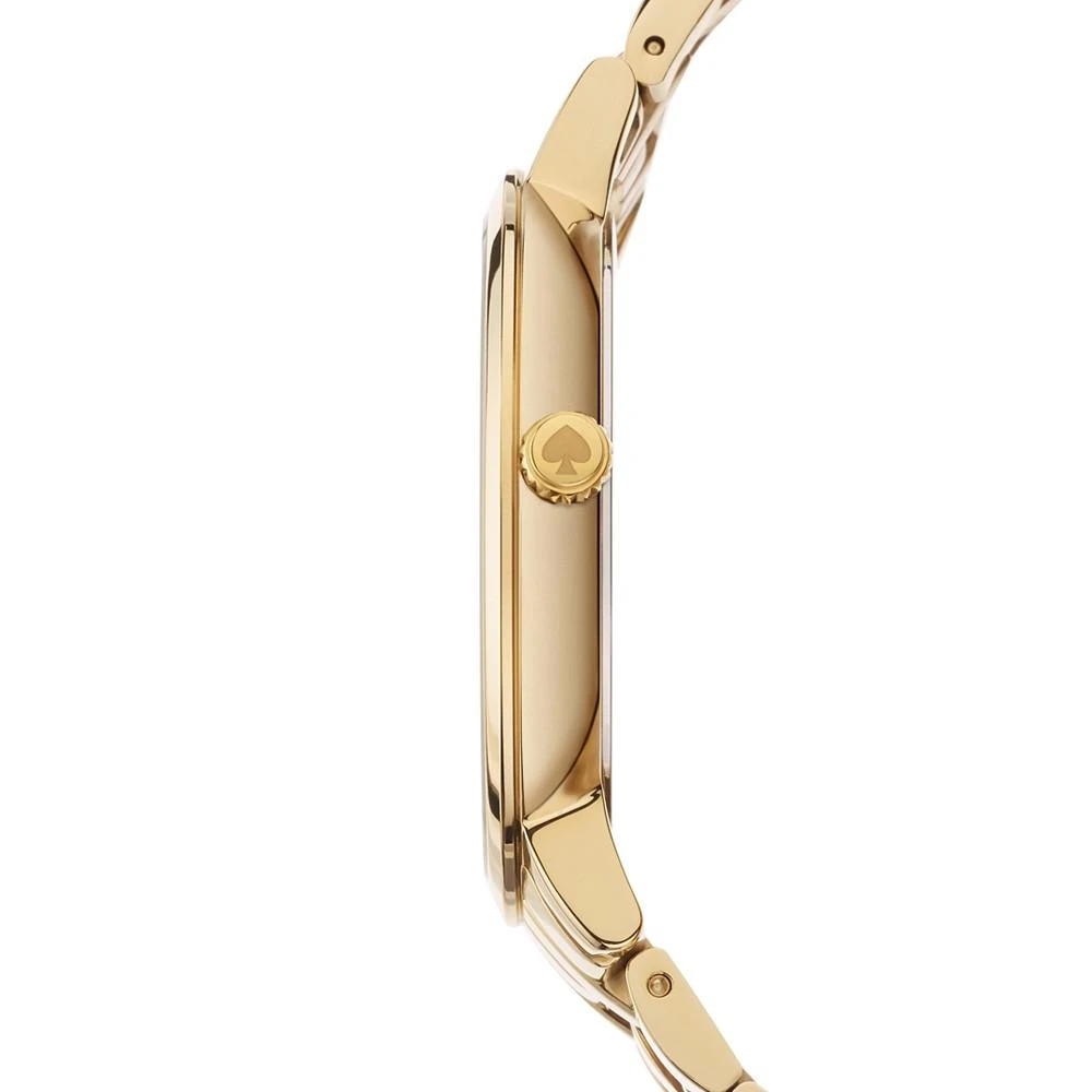 商品Kate Spade|Women's Monterey Gold-Tone Stainless Steel Bracelet Watch 38mm 1YRU0821,价格¥882,第2张图片详细描述