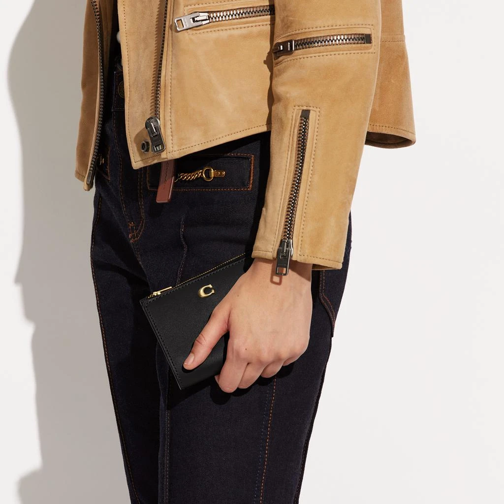商品Coach|Coach Bifold Leather Wallet,价格¥718,第3张图片详细描述