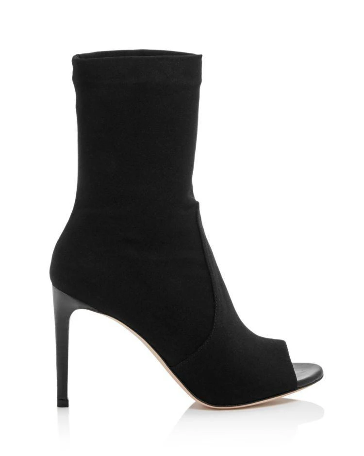 商品Stuart Weitzman|Women's Hugger Stretch Open Toe Booties,价格¥2236,第2张图片详细描述