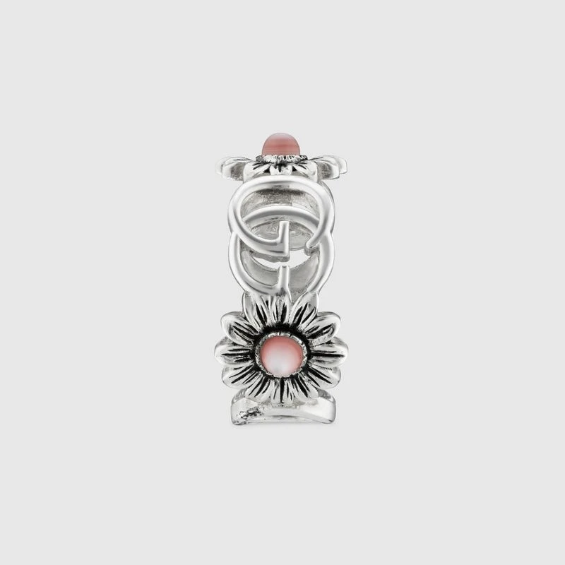 Gucci古驰925银双G珍珠母贝戒指 商品