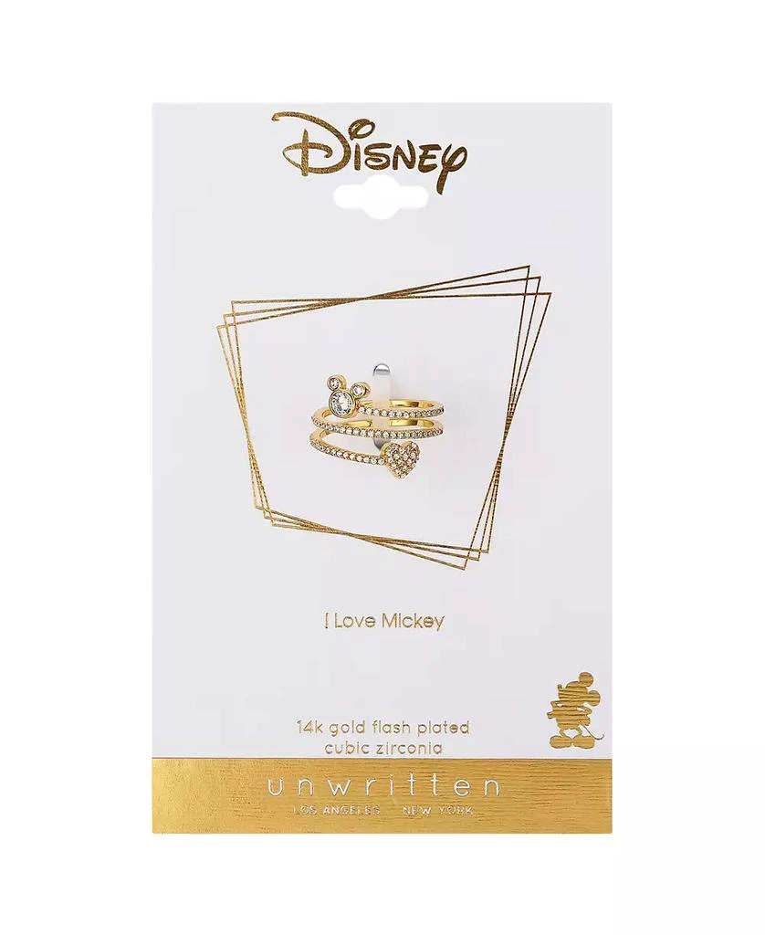 商品Disney|Cubic Zirconia Mickey Mouse and Heart Spiral Ring,价格¥299,第3张图片详细描述