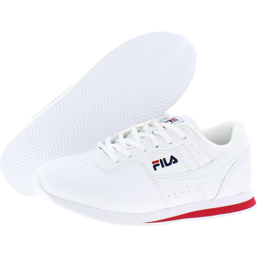 商品Fila|Fila Womens Machu Faux Leather Fitness Casual Sneakers,价格¥131,第4张图片详细描述