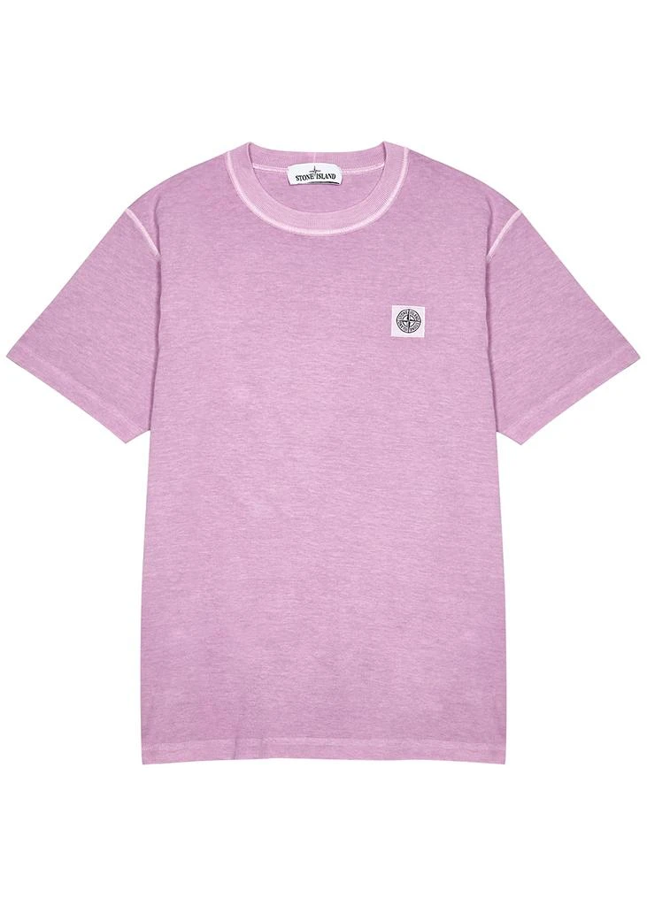 商品Stone Island|Pink cotton T-shirt T恤,价格¥848,第1张图片