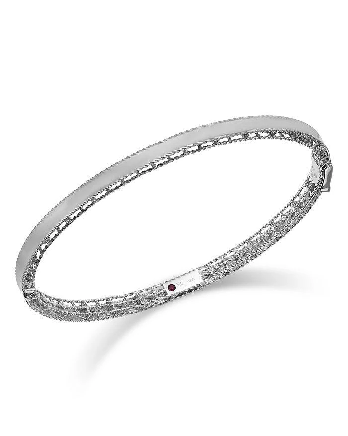 商品Roberto Coin|18K White Gold Symphony Princess Bangle Bracelet,价格¥16835,第1张图片