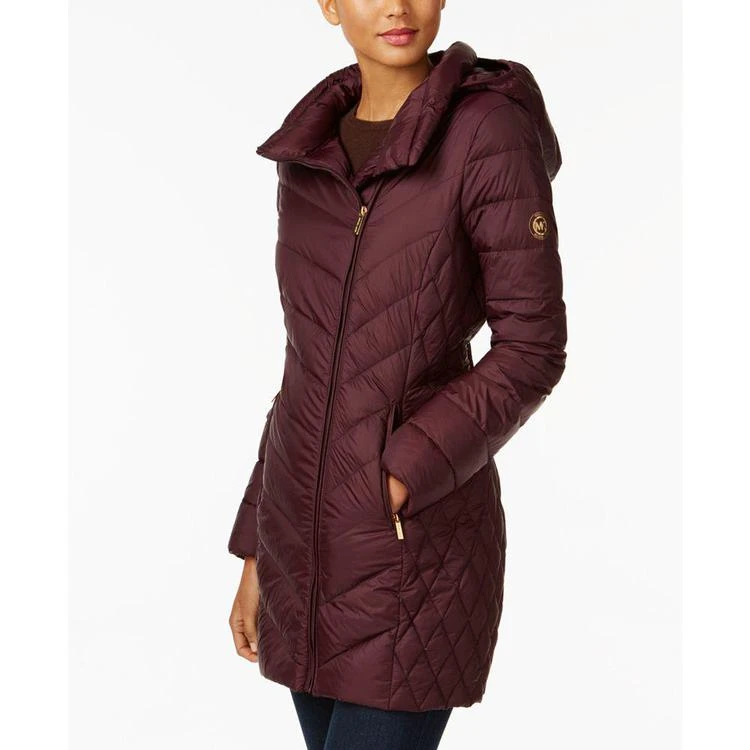 商品Michael Kors|MICHAEL  Asymmetrical Packable Down Puffer Coat, A Macy's Exclusive,价格¥1272,第1张图片