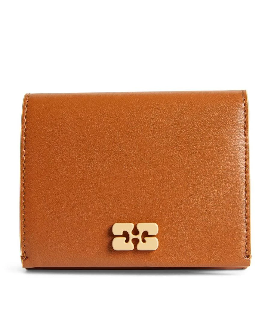 商品Ganni|Recycled Leather Bou Trifold Wallet,价格¥1420,第1张图片