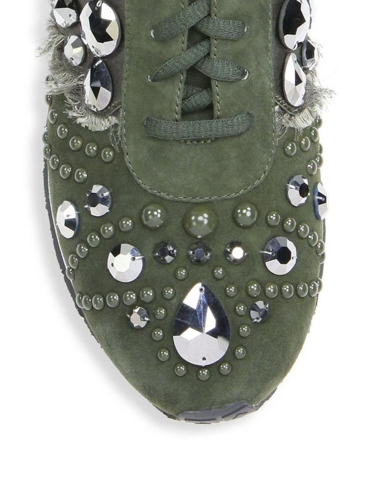 商品Tory Burch|Studded Suede Runner Sneakers,价格¥1045,第3张图片详细描述