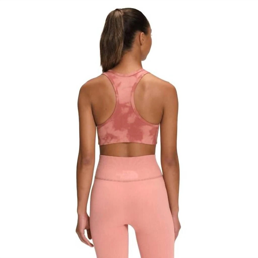 商品The North Face|Women's Printed Midline Sport Bra In Rose Dawn Retro Dye Print,价格¥328,第2张图片详细描述