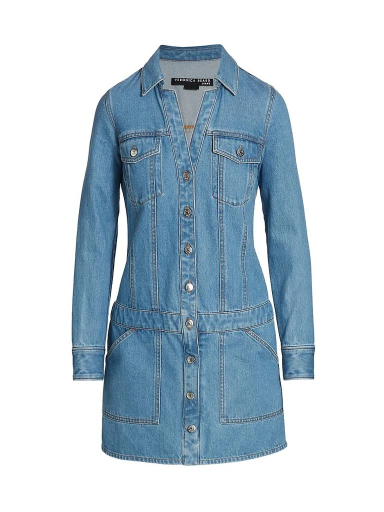 商品VERONICA BEARD|Cicely Drop-Waist Denim Dress,价格¥1225,第1张图片