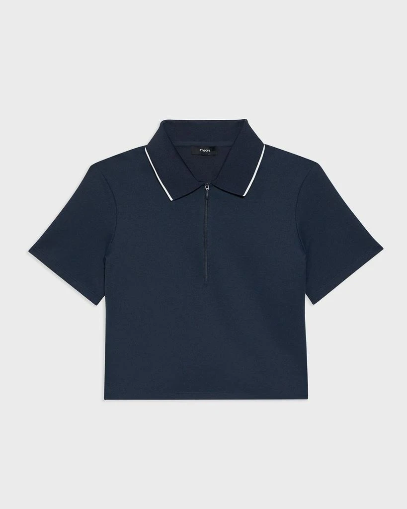 商品Theory|Tennis Polo Zip-Front Top,价格¥748,第2张图片详细描述