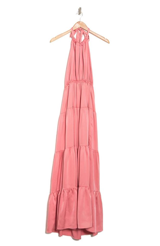 Roberta Satin Halter Maxi Dress商品第3张图片规格展示