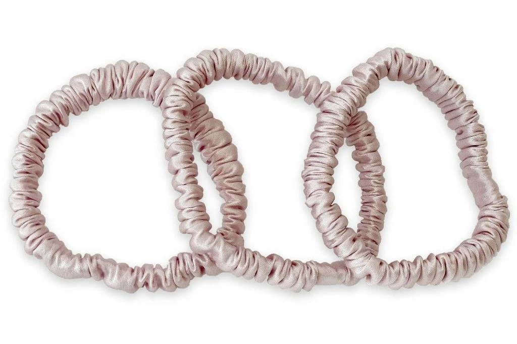 商品Mayfairsilk|Precious Pink Slim Hair Ties Set,价格¥159,第1张图片