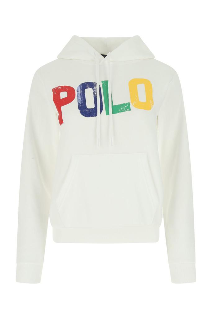 商品Ralph Lauren|White cotton blend sweatshirt  White Polo Ralph Lauren Donna,价格¥1492,第1张图片