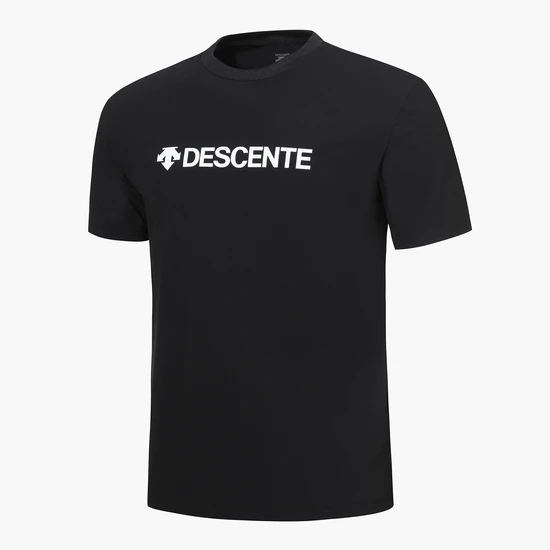 商品DESCENTE|【享贝家】DESCENTE 迪桑特 字母圆领运动短袖T恤  黑色 SN323TTS75（现采购商品，下单后12天内发货）,价格¥468,第1张图片