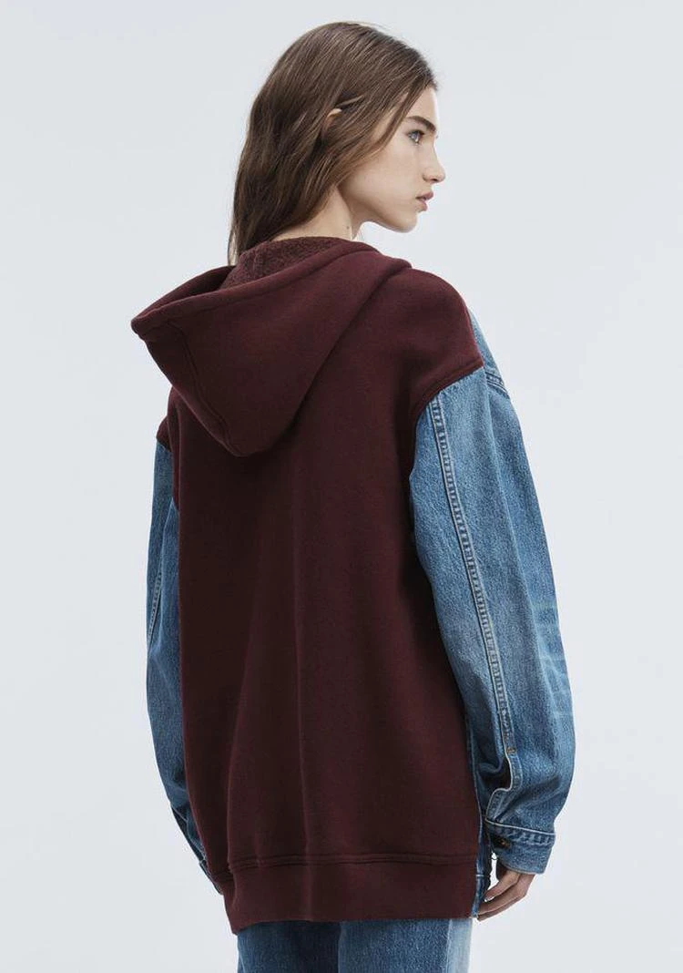 商品Alexander Wang|DAZE MIX OVERSIZED DENIM JACKET,价格¥1491,第4张图片详细描述