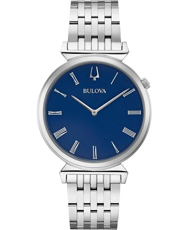 商品Bulova|Bulova Blue Dial Steel Men's Watch 96A233,价格¥1544,第1张图片