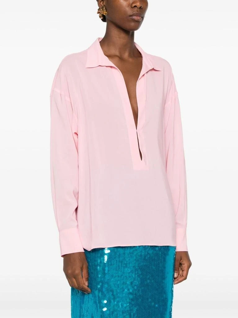 商品PHILOSOPHY di LORENZO SERAFINI|PINK STRETCH VISCOSE BLOUSE,价格¥2289,第2张图片详细描述