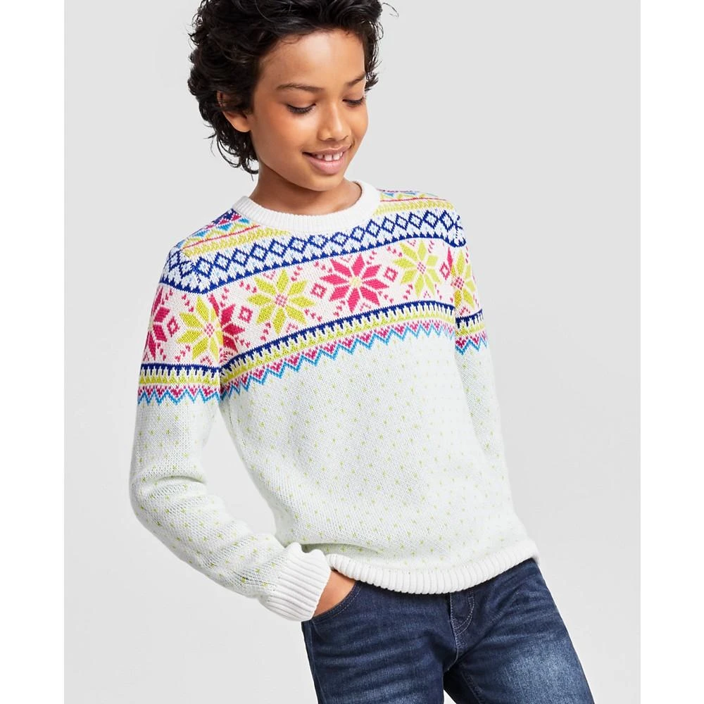 商品Charter Club|Holiday Lane Big Boys Multi-Color Fair Isle Sweater, Created for Macy's,价格¥46,第1张图片