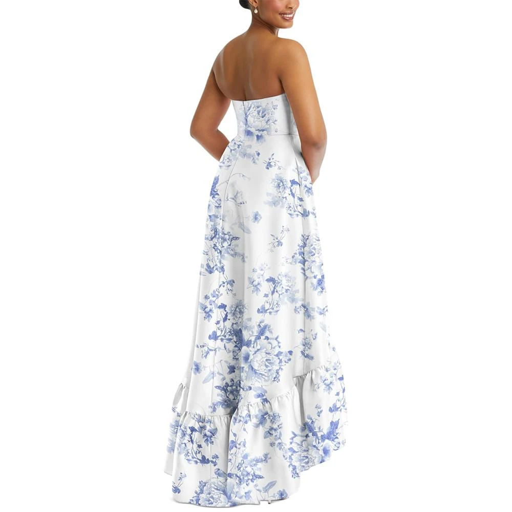 商品Alfred Sung|Women's Strapless High-Low Ruffled-Hem Gown,价格¥1511,第2张图片详细描述
