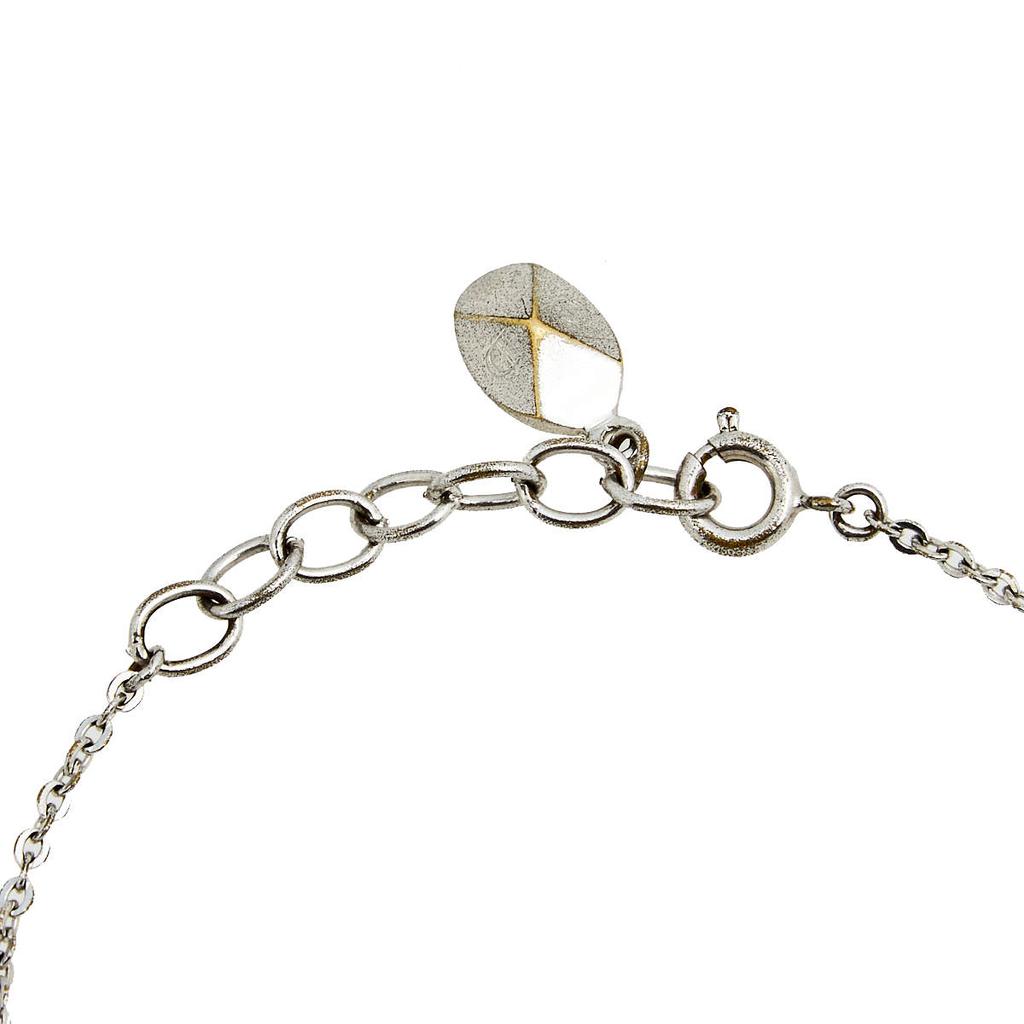 Dior CD Crystal Silver Tone Charm Bracelet商品第4张图片规格展示