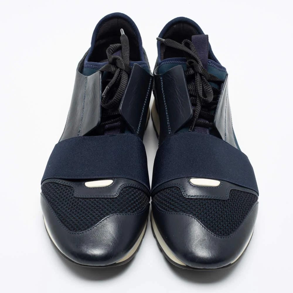 商品[二手商品] Balenciaga|Balenciaga Multicolor Mesh And Leather Race Runner Low Top Sneakers Size 40,价格¥1371,第3张图片详细描述