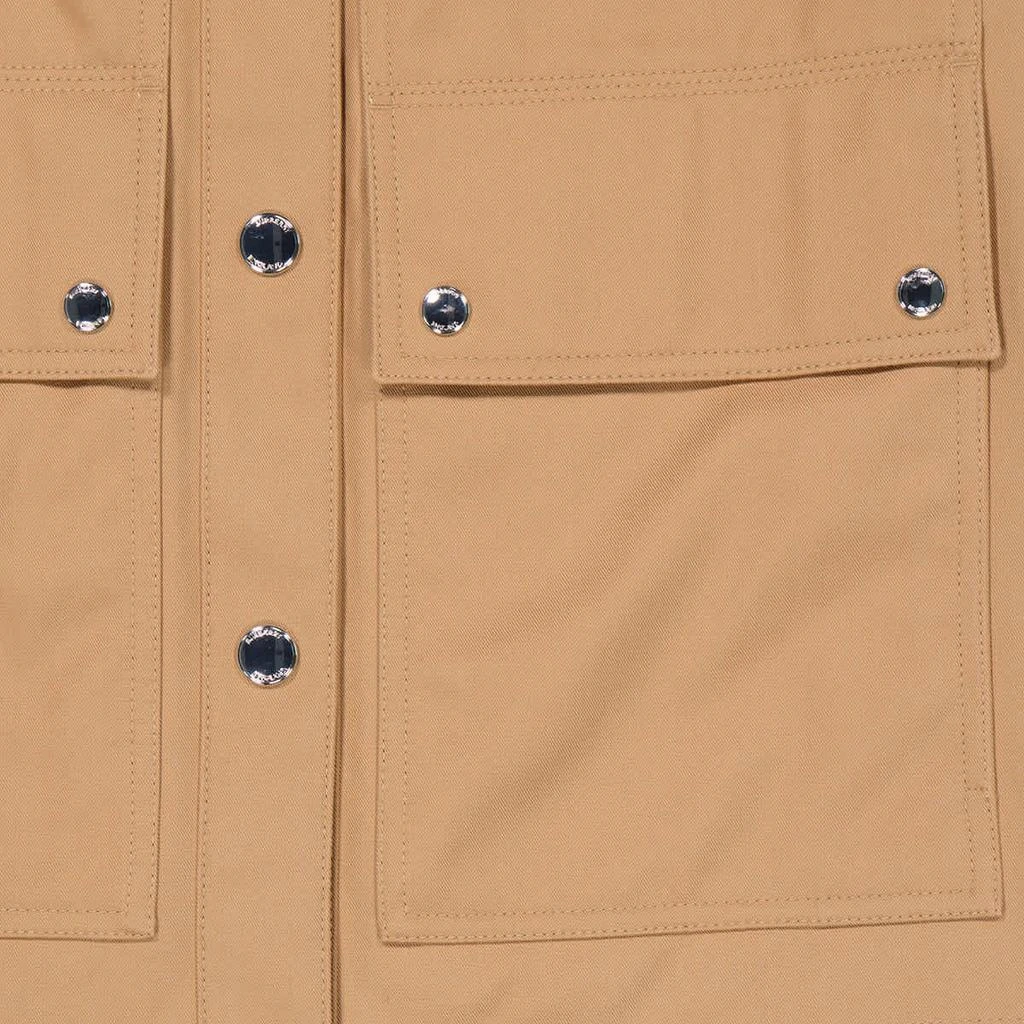 商品Burberry|Ladies Camel Shearling Collar Gabardine Field Jacket,价格¥2766,第3张图片详细描述