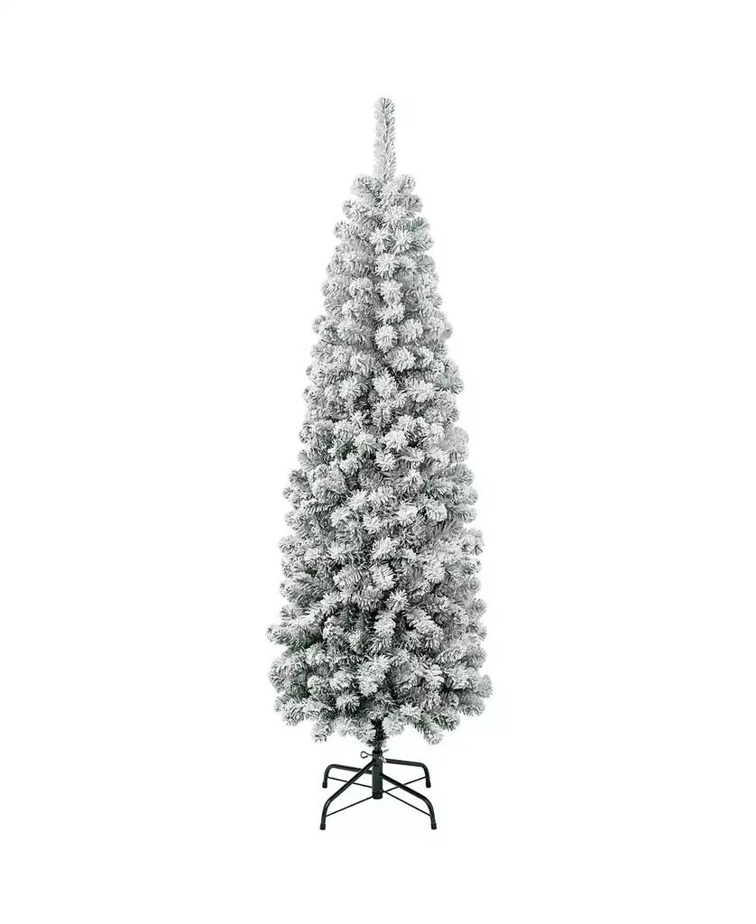 商品National Tree Company|First Traditions 6' Acacia Pencil Slim Flocked Tree,价格¥3307,第1张图片