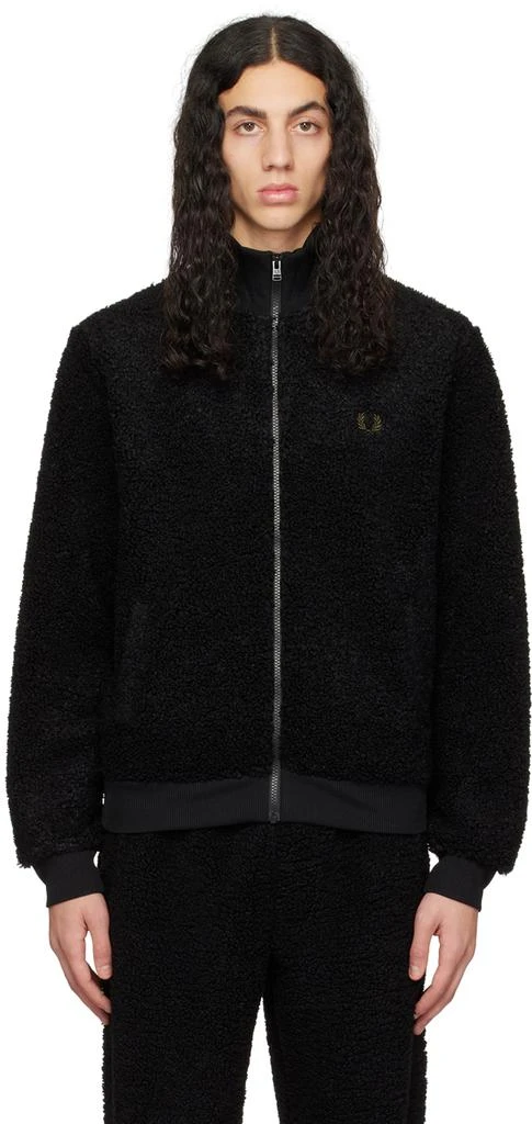 商品Fred Perry|Black Embroidered Track Jacket,价格¥1340,第1张图片