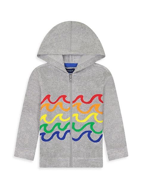 Little Boy's 2-Piece French Terry Hoodie & Shorts Set商品第2张图片规格展示