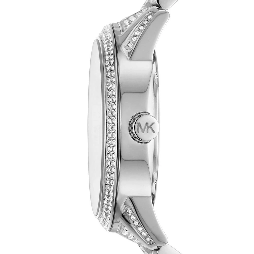 商品Michael Kors|Women's Bradshaw Pave Glitz Stainless Steel Bracelet Watch 42mm,价格¥4119,第3张图片详细描述