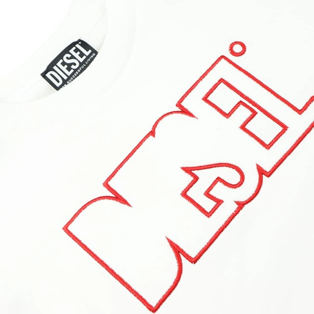 商品Diesel|White Outline Logo Sweatshirt,价格¥786,第2张图片详细描述