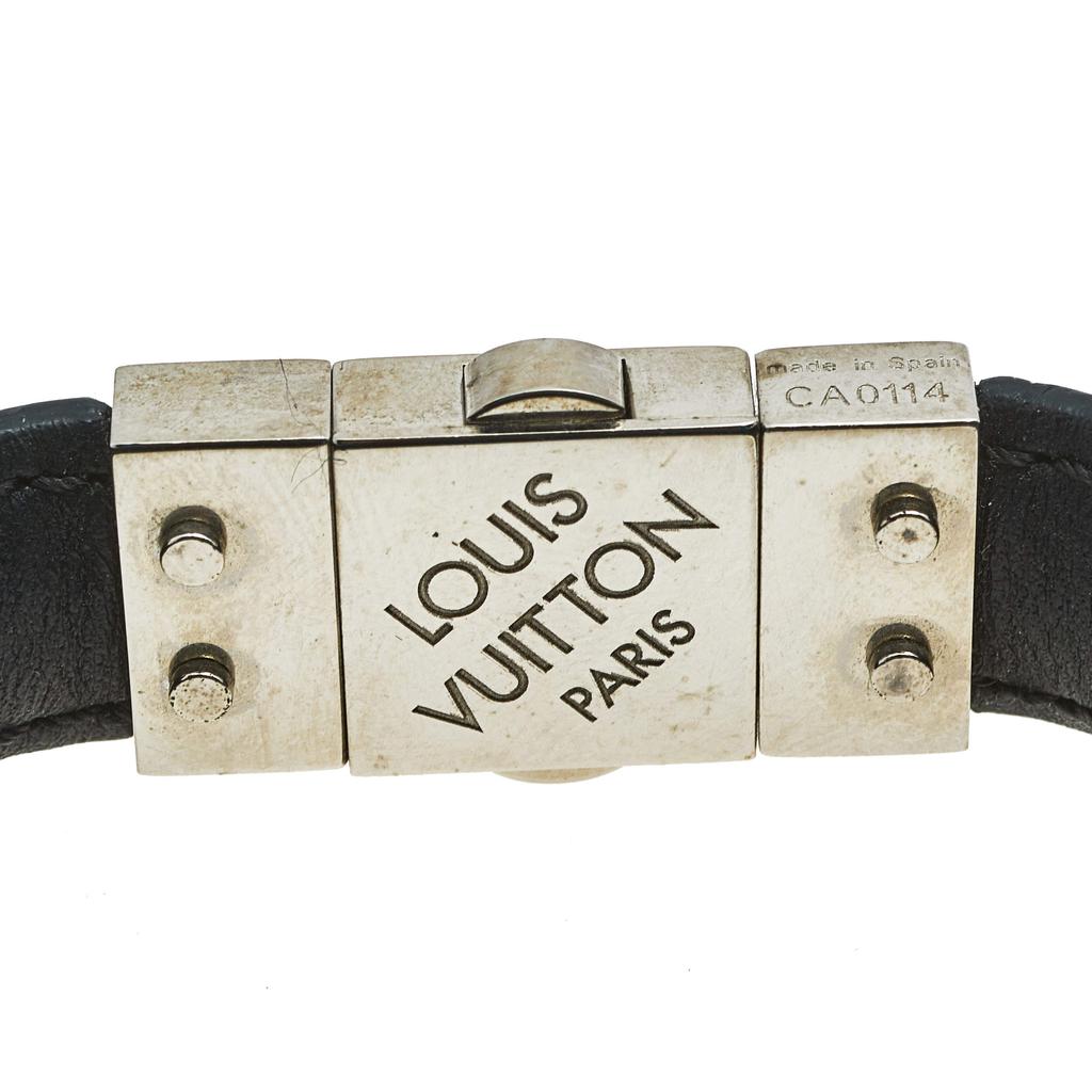 Louis Vuitton Check It Damier Graphite Leather Bracelet商品第6张图片规格展示