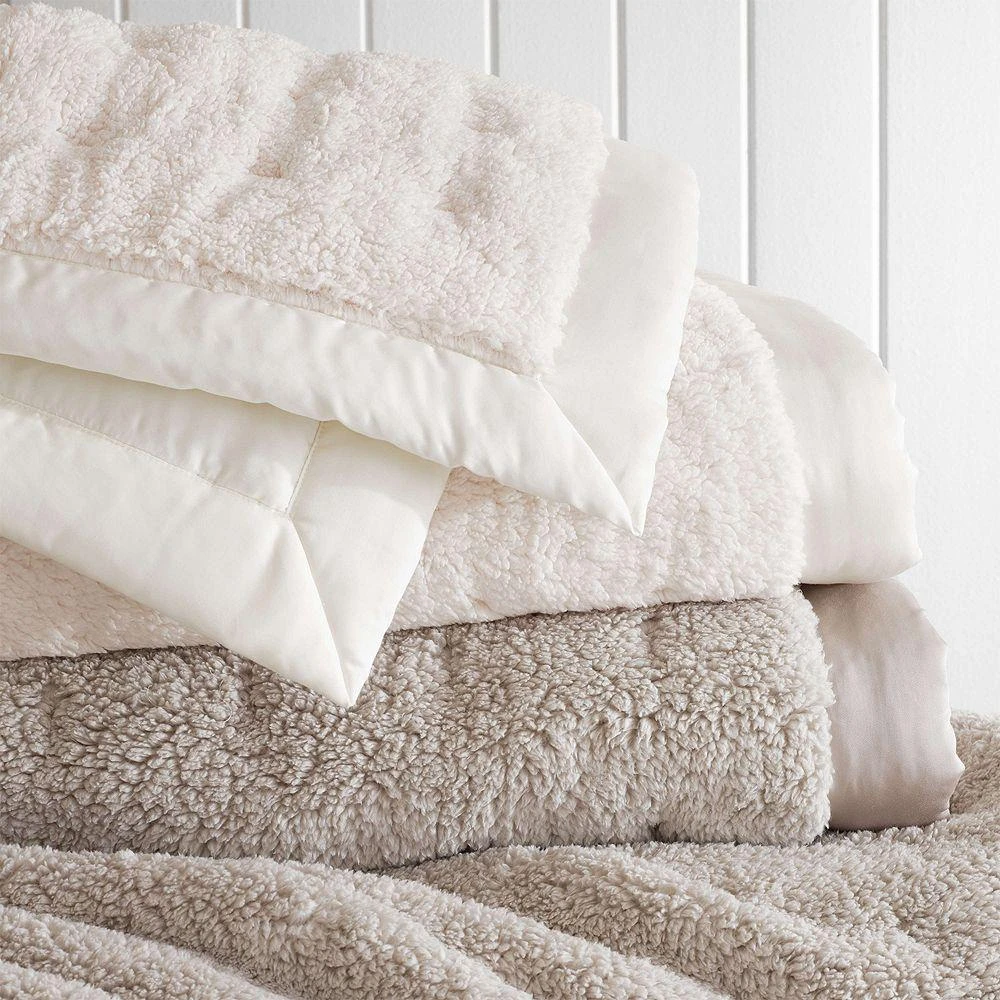 Marshmallow Fleece Puff Coverlet, Twin 商品