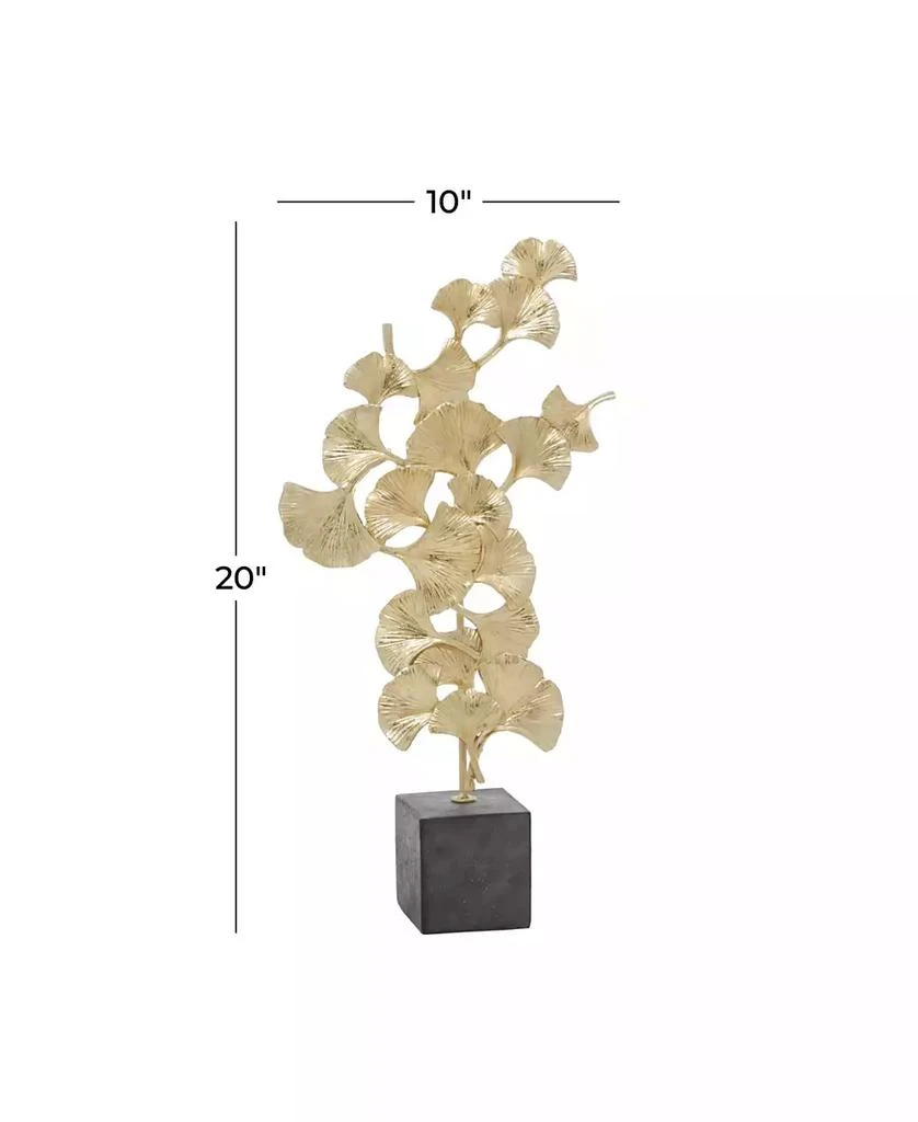 商品Rosemary Lane|Polyresin Contemporary Gingko Leaf Sculpture, 20" x 10",价格¥570,第2张图片详细描述