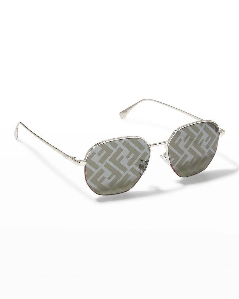 商品Fendi|FF Round Metal Sunglasses,价格¥4012,第1张图片