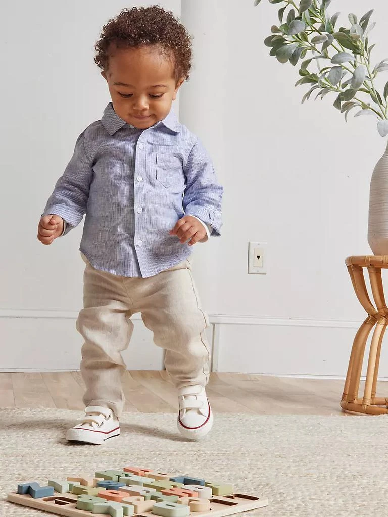 商品Miniclasix|Baby Boy's Linen Shirt & Pants Set,价格¥350,第3张图片详细描述