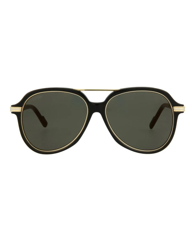 商品Cartier|Aviator-Style Acetate Sunglasses,价格¥2402,第1张图片