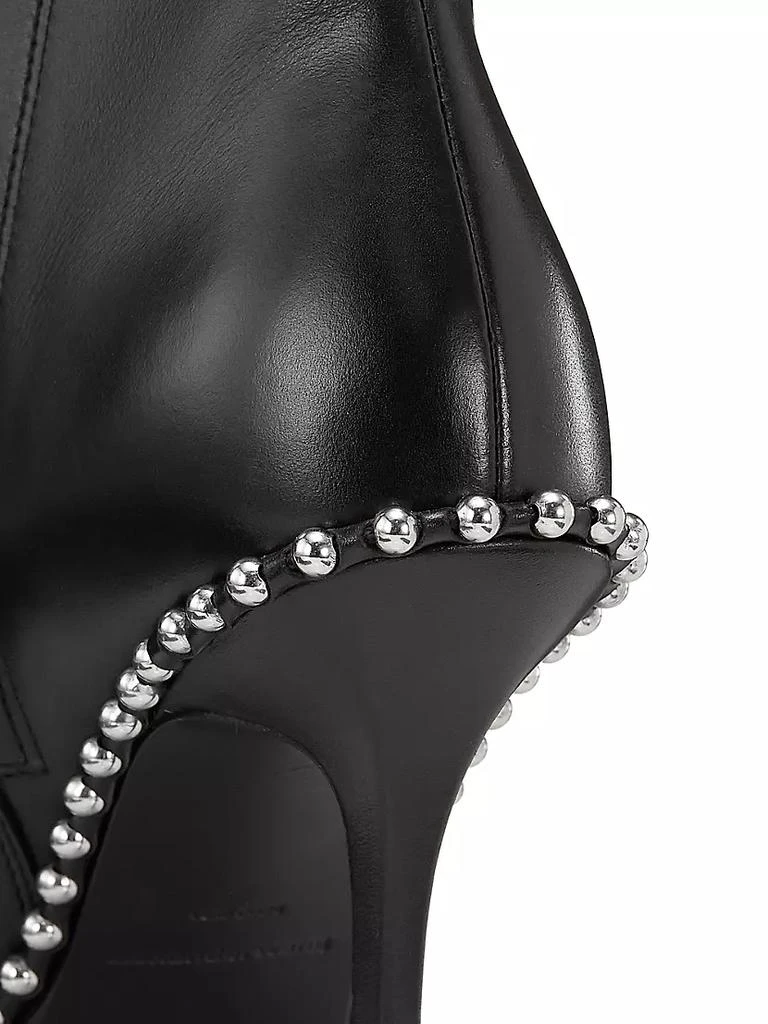 商品Alexander Wang|Nova 105MM Bead-Adorned Leather Ankle Boots,价格¥6605,第5张图片详细描述