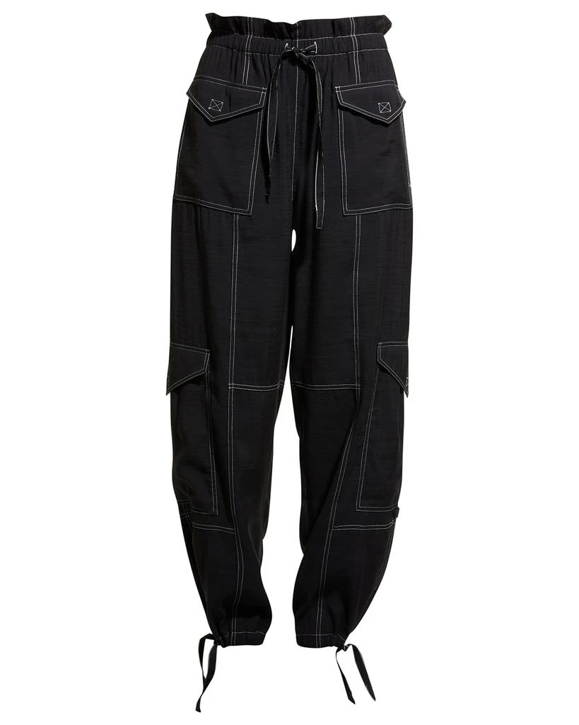 商品Ganni|Paper Bag Waist Cargo Pants,价格¥1115,第2张图片详细描述