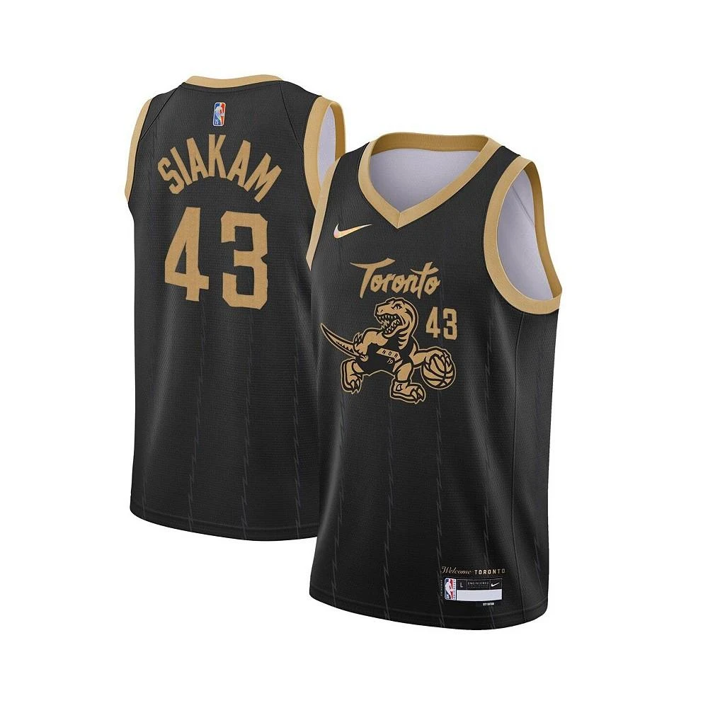 商品NIKE|Youth Unisex Pascal Siakam Black Toronto Raptors 2021/22 Swingman Jersey - City Edition,价格¥672,第1张图片