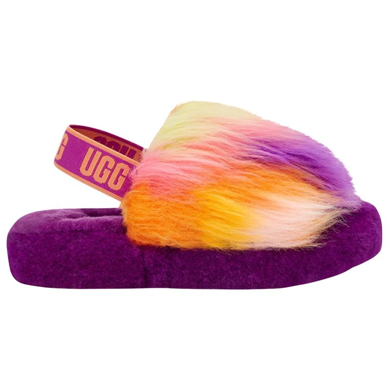 商品UGG|UGG Fluff Yeah Slide - Girls' Grade School,价格¥342,第1张图片