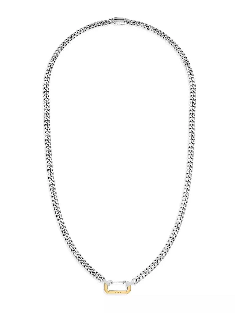 商品EÉRA|Dimitri Sterling Silver &amp; 18K Yellow Gold Pendant Necklace,价格¥9464,第1张图片